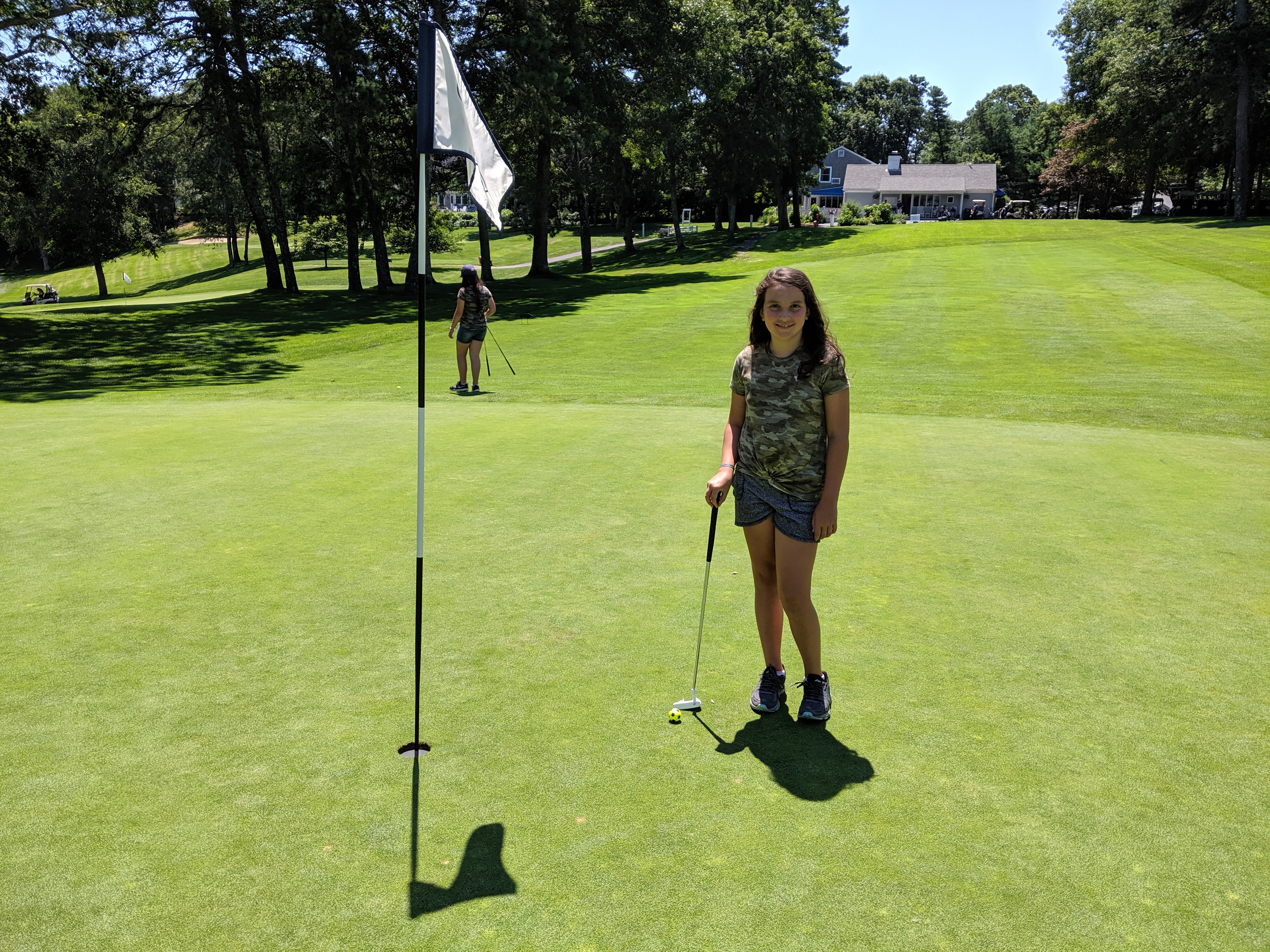 Natalie's first birdie!